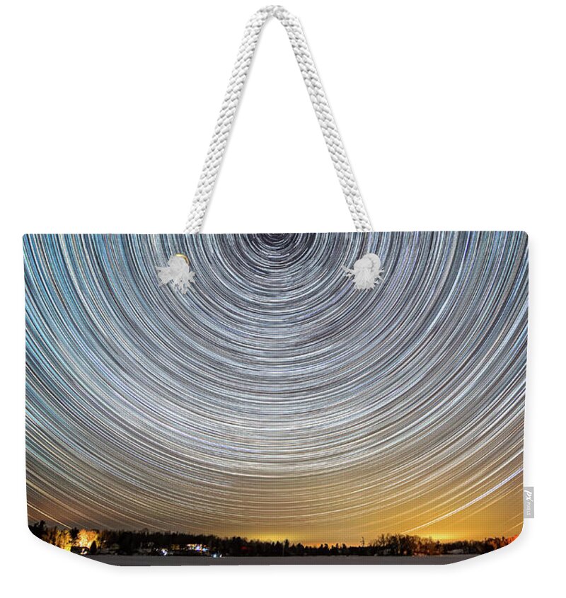 Colorful Weekender Tote Bag featuring the photograph Rainbow Spiral 2 by Matt Molloy