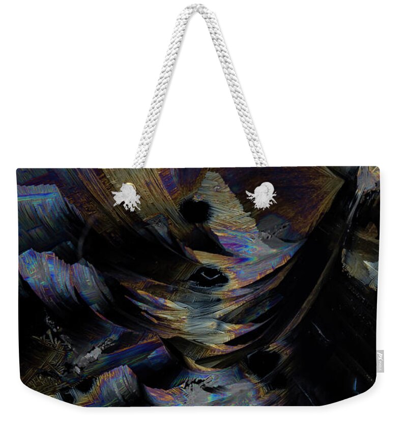 Crystal Weekender Tote Bag featuring the photograph Rainbow splashes by Jaroslaw Blaminsky