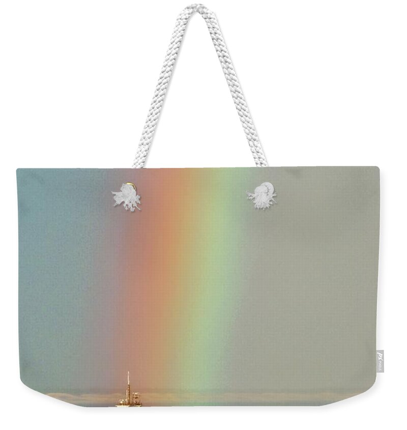 Rainbow Weekender Tote Bag featuring the photograph Rainbow Treasure by Sarah Lilja