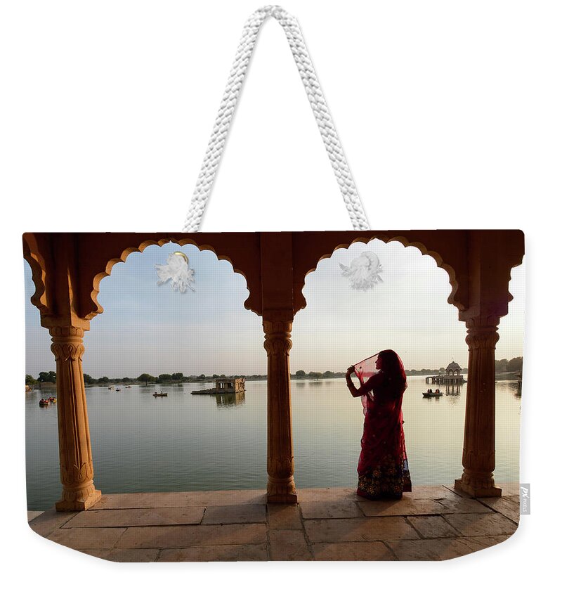 Rajasthan Weekender Tote Bag featuring the photograph Serendipity - Rajasthan Desert, India by Earth And Spirit