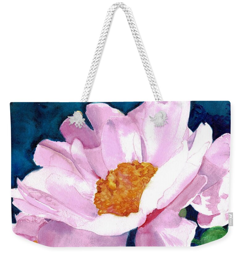 Reach For The Sun Weekender Tote Bag featuring the painting Reach For The Sun by Daniela Easter