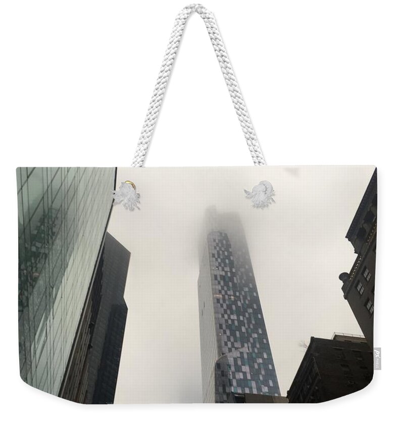 Skyscrapers Weekender Tote Bag featuring the photograph Reaching to the sky by B Rossitto
