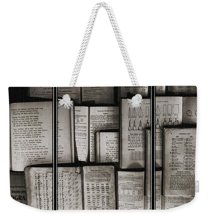 3rs Of Education Weekender Tote Bag featuring the photograph Readin Riting and Rithmetic by Rene Crystal