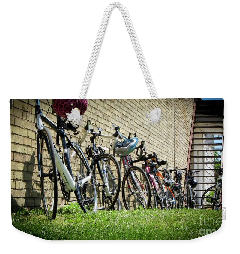 Bicycles Weekender Tote Bag featuring the photograph Ready to Ride by Rich S
