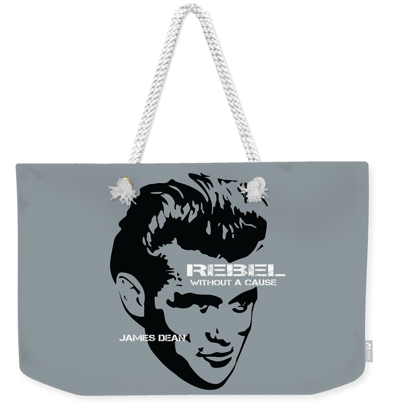 Movie Poster Weekender Tote Bag featuring the digital art Rebel Without A Cause - Alternative Movie Poster by Movie Poster Boy