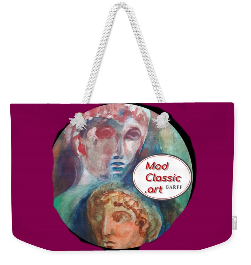 Masterpiece Paintings Weekender Tote Bag featuring the painting Reborn ModClassic Art Style by Enrico Garff