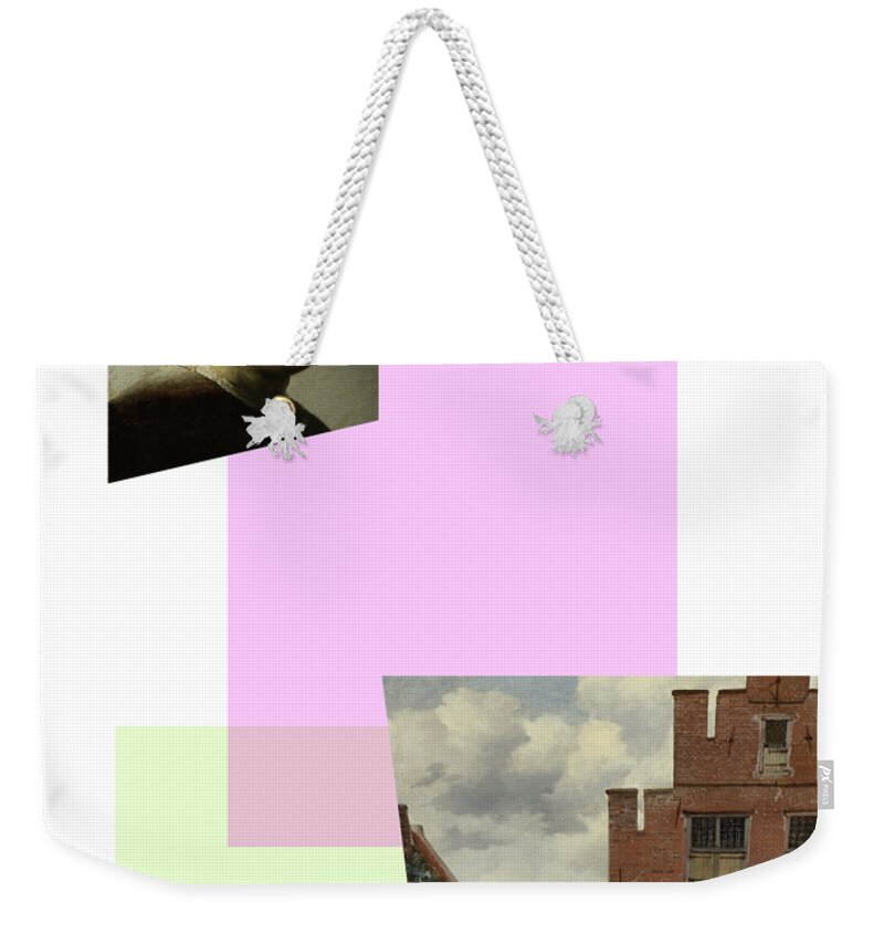 Abstract In The Living Room Weekender Tote Bag featuring the digital art Recent 1 by David Bridburg