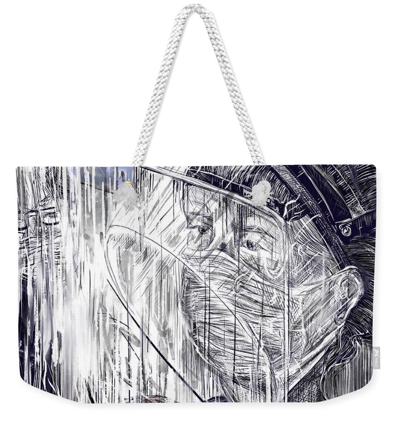 Reception Weekender Tote Bag featuring the digital art Reception by Angela Weddle