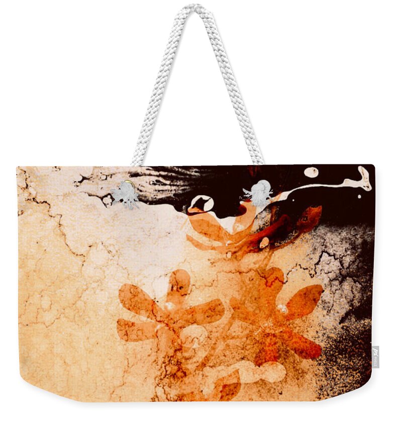 Abstract Weekender Tote Bag featuring the digital art Reclaimed Wall by Canessa Thomas