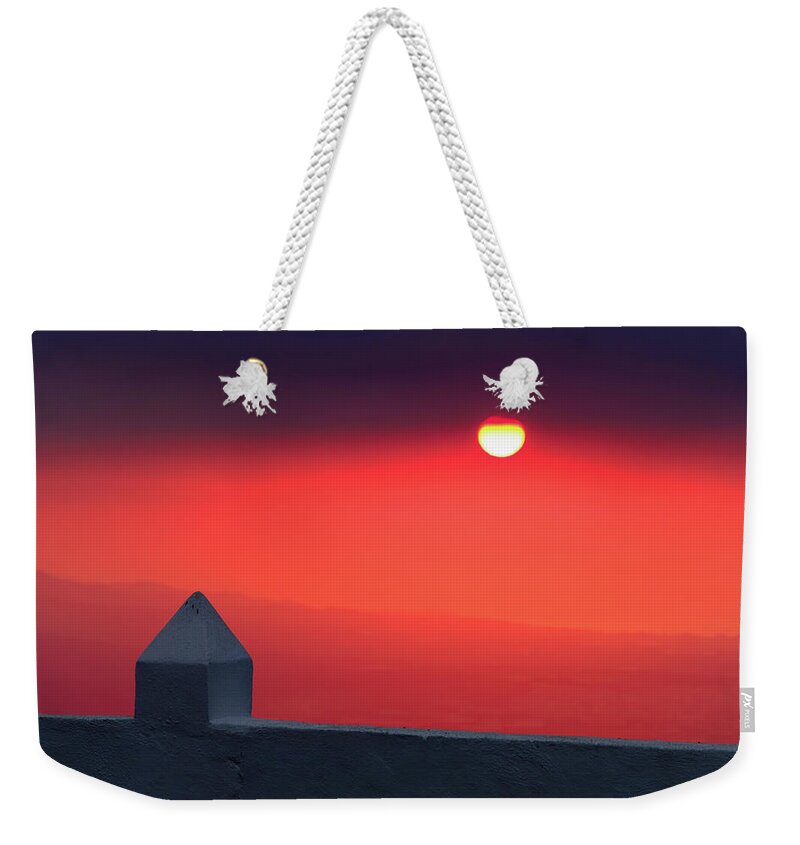 Dawn Weekender Tote Bag featuring the photograph Red Dawn by Gary Browne