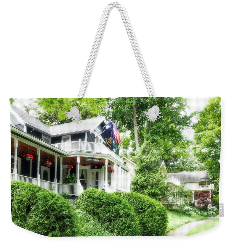 Bay View Weekender Tote Bag featuring the photograph A Summerplace With Radiance by Robert Carter