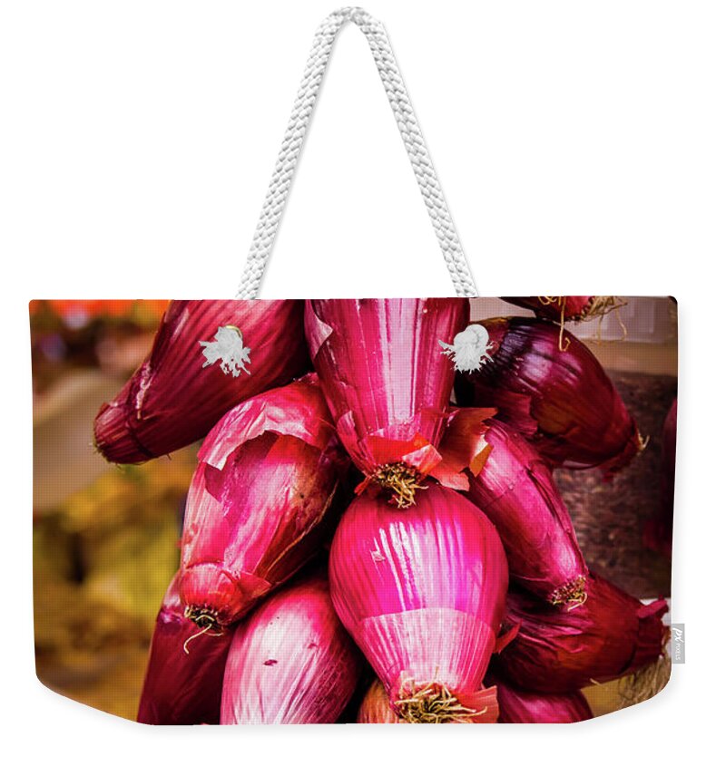Italy Weekender Tote Bag featuring the photograph Red Queen Onions by Craig A Walker