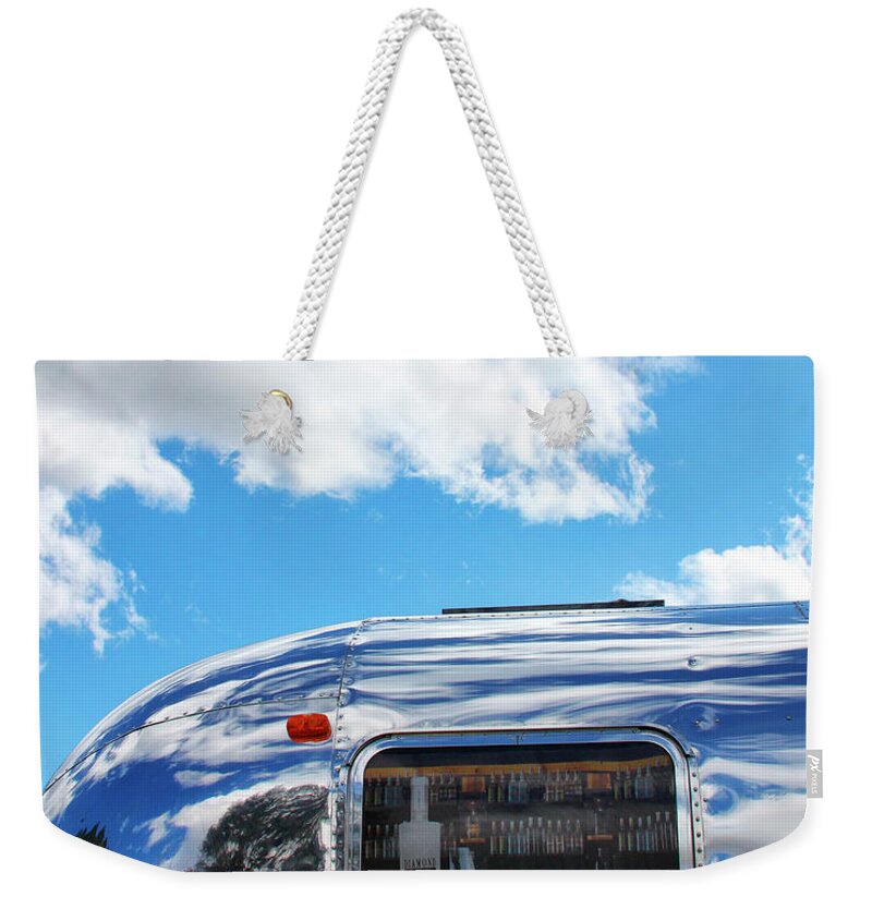 Airstream Weekender Tote Bag featuring the photograph REFLECTING ON A JOURNEY Palm Springs CA by William Dey