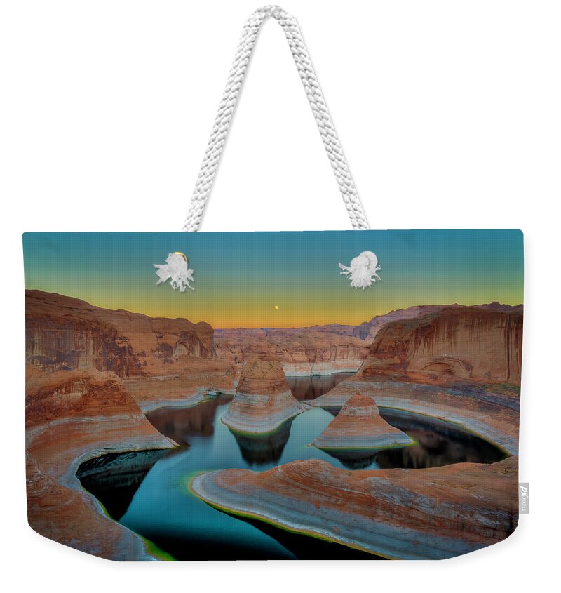 Reflection Canyon Weekender Tote Bag featuring the photograph Reflection Canyon by Laura Hedien