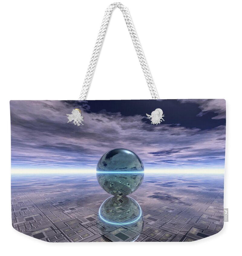 Motherboard Weekender Tote Bag featuring the photograph Reflections of Motherboard by Phil Perkins