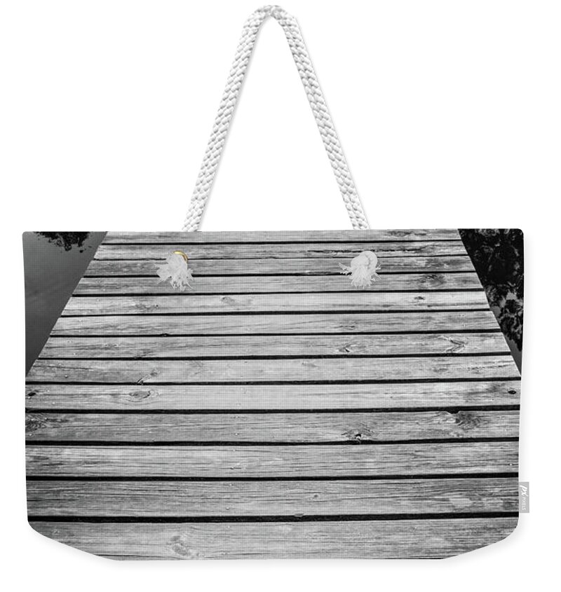 Trail Weekender Tote Bag featuring the photograph Reflective Walk #8 by Jennifer Wright
