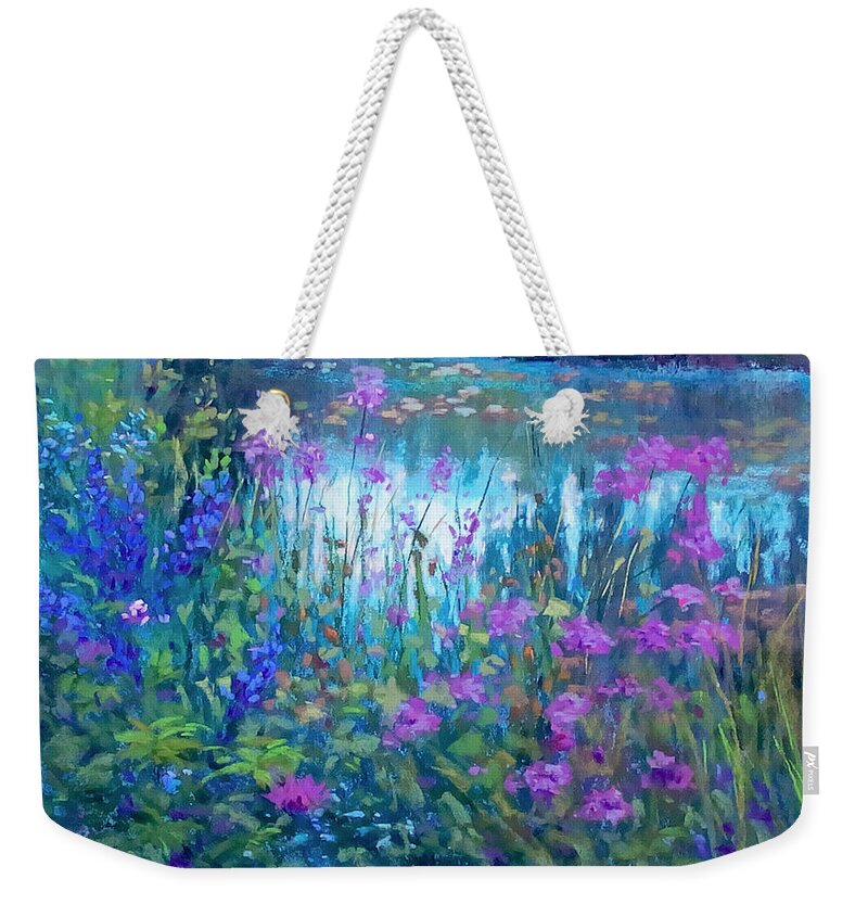 Monet Weekender Tote Bag featuring the painting Remembering Monet by Susan Jenkins