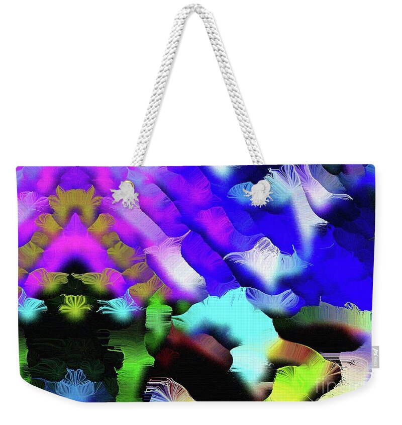 Compassion Weekender Tote Bag featuring the painting Remembering Not to Forget Why Love Is So Important by Aberjhani