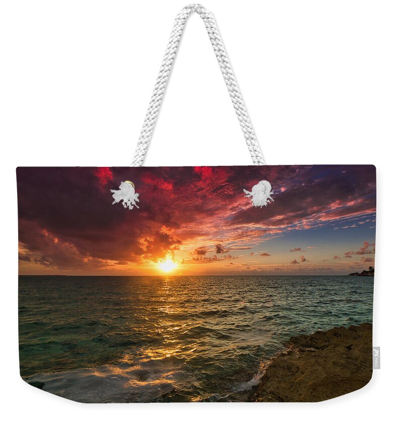 Sunrise Weekender Tote Bag featuring the photograph Renewal by Montez Kerr