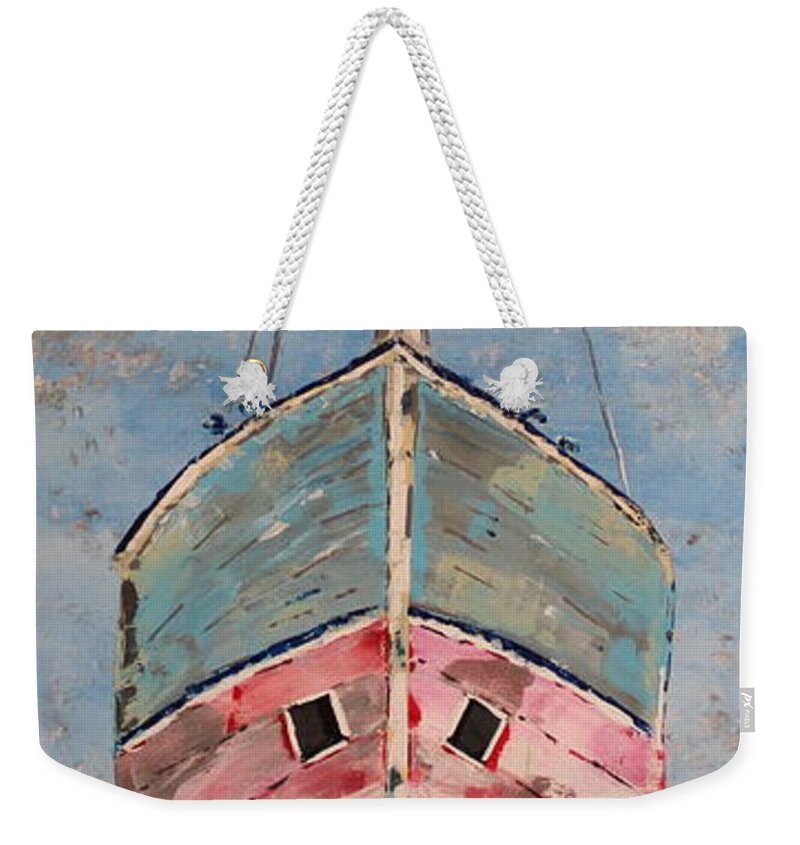 Palette Knife Weekender Tote Bag featuring the painting Retired by Brent Knippel