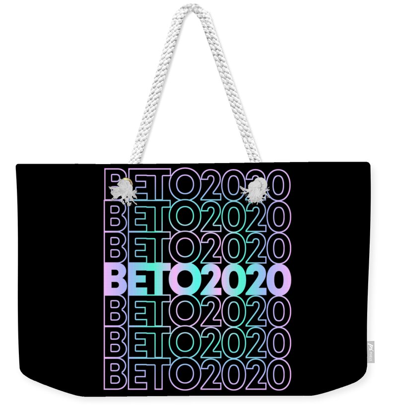 Cool Weekender Tote Bag featuring the digital art Retro Beto 2020 by Flippin Sweet Gear
