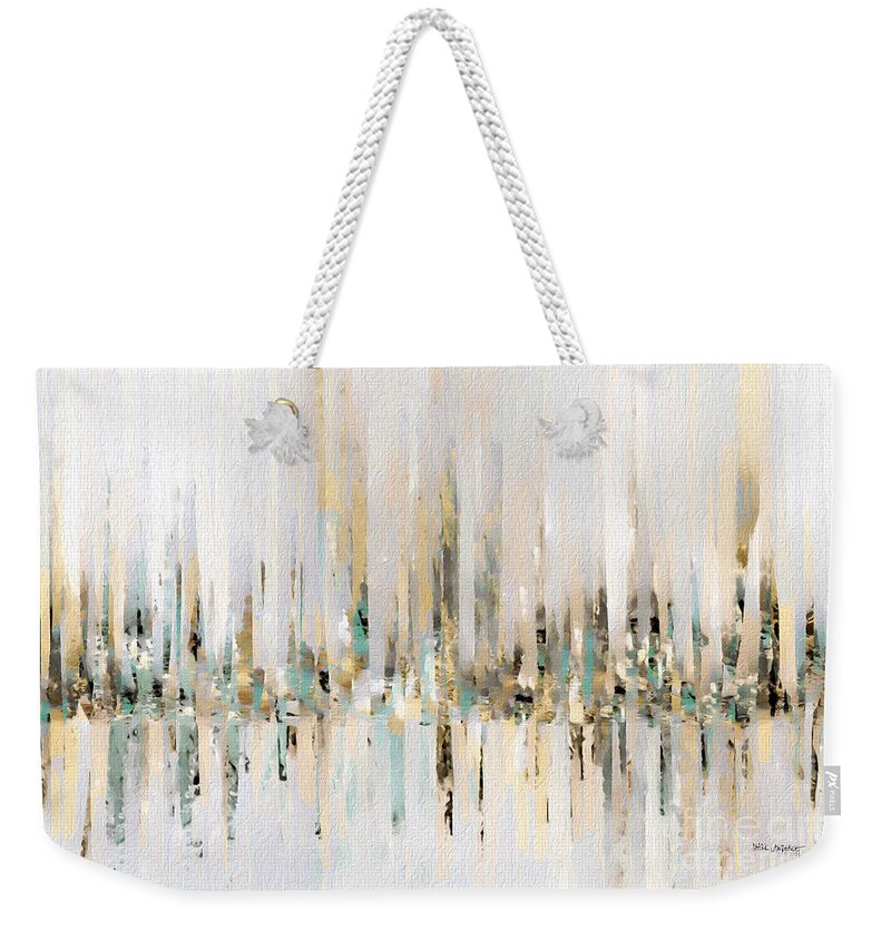 White Weekender Tote Bag featuring the painting Revelation 21 2. The Holy City by Mark Lawrence