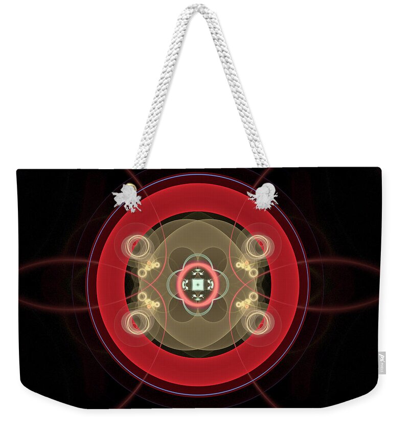 Fractal Art Weekender Tote Bag featuring the photograph Ring of Knowledge by Richard J Cassato