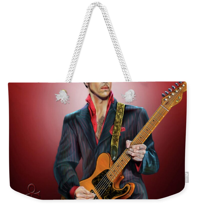The Artist Weekender Tote Bag featuring the painting Rip The Artist by Reggie Duffie