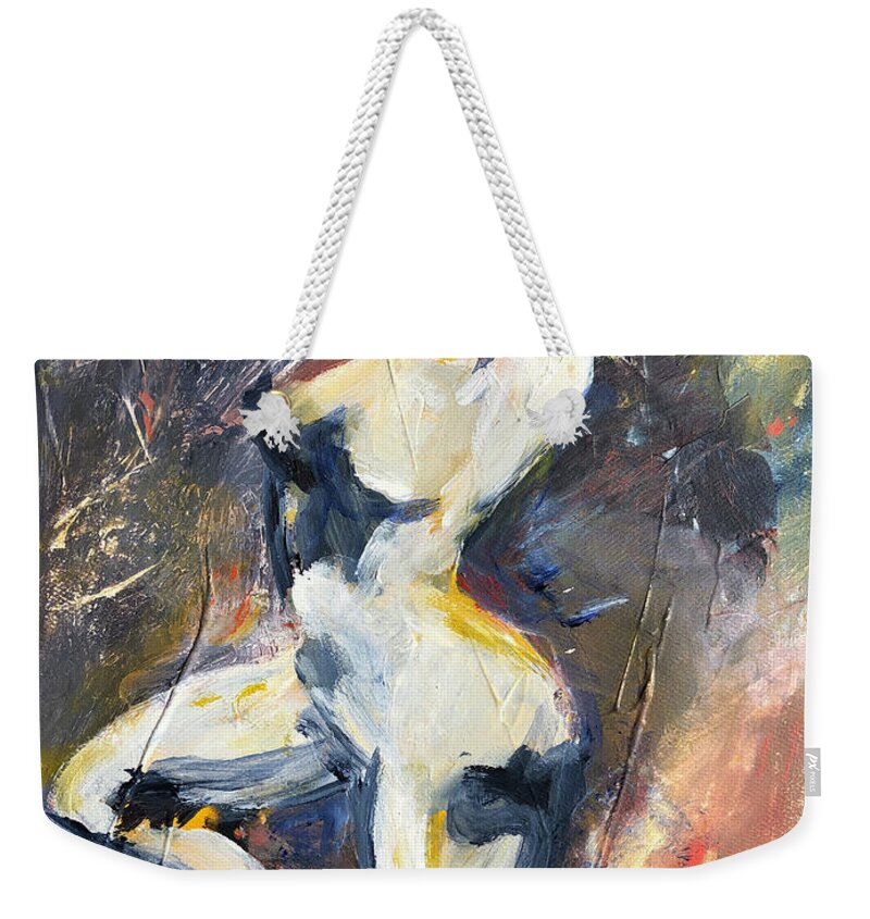 Female Figure Weekender Tote Bag featuring the painting Rise and Shine 1b by Sharon Sieben