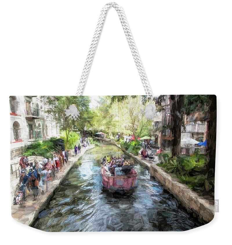 San Antonio Weekender Tote Bag featuring the photograph River Walk by Pete Rems
