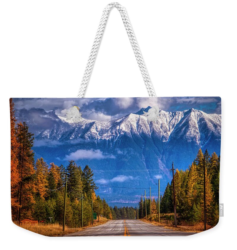 Road Weekender Tote Bag featuring the photograph Road To The Mountains by Thomas Nay