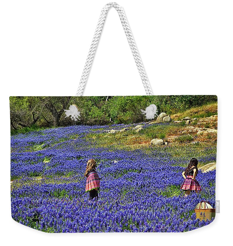 Lupines Weekender Tote Bag featuring the photograph Roaming by Tom Kelly