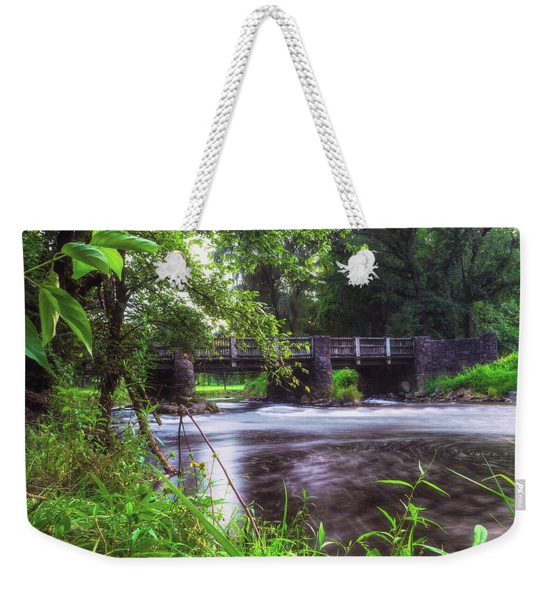 Lehigh Weekender Tote Bag featuring the photograph Robin Hood Bridge Riverside by Jason Fink