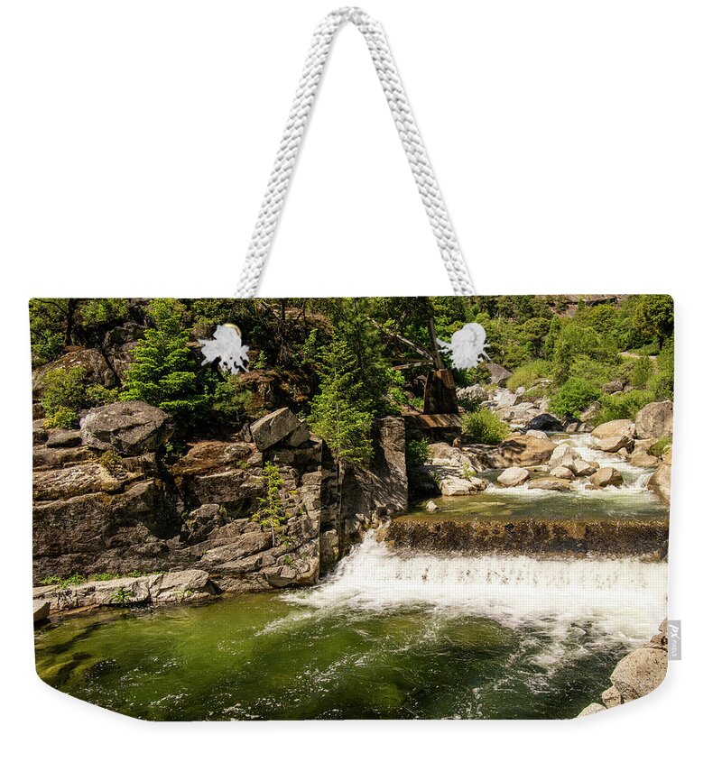 Creek Weekender Tote Bag featuring the photograph Rock Creek Under The Trellis by Frank Wilson