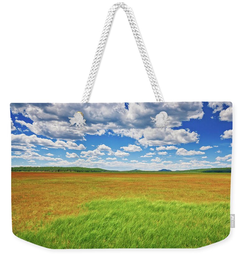 Arizona Weekender Tote Bag featuring the photograph Rogers Lake by Jeff Goulden