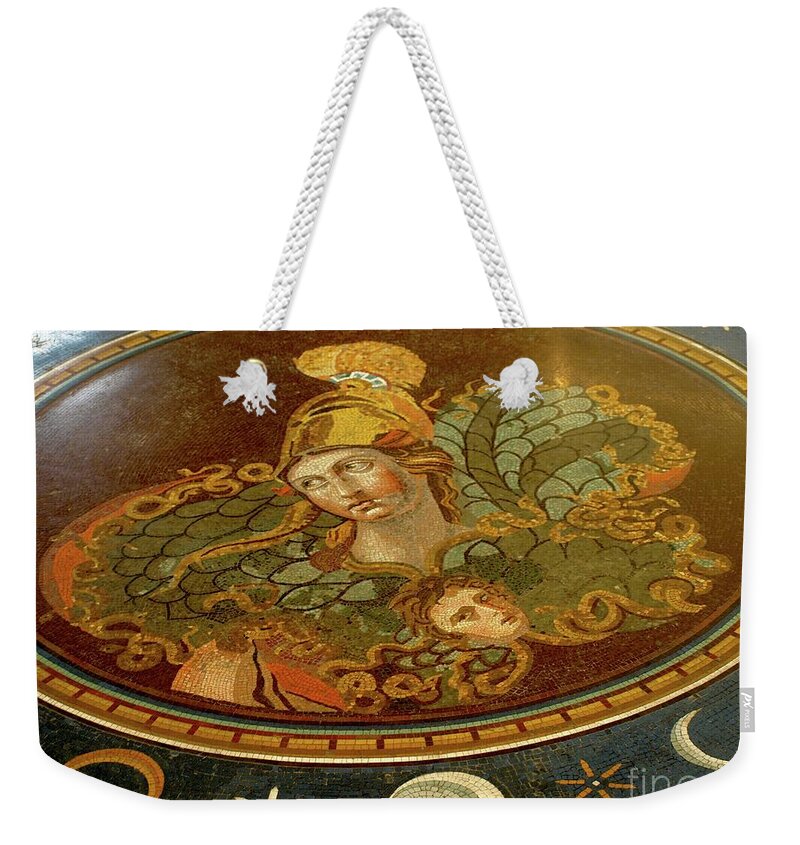 Italy Weekender Tote Bag featuring the photograph Roman Tile02 by Mary Kobet