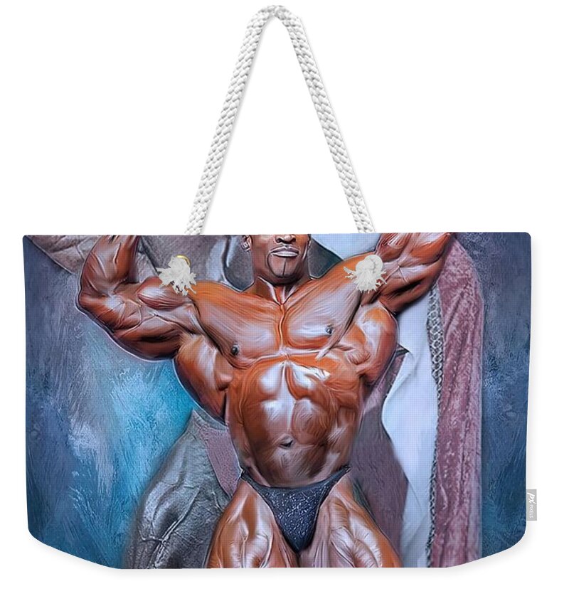 Ronnie Coleman Mr Olympia Bodybuilding Art Weekender Tote Bag by Clark  Chelsea - Pixels
