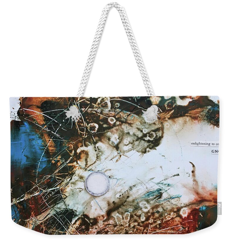 Abstract Art Weekender Tote Bag featuring the painting Root Slaver Ends by Rodney Frederickson
