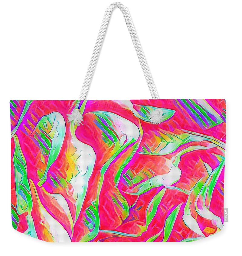 Rose Weekender Tote Bag featuring the mixed media Rose 11 by Toni Somes