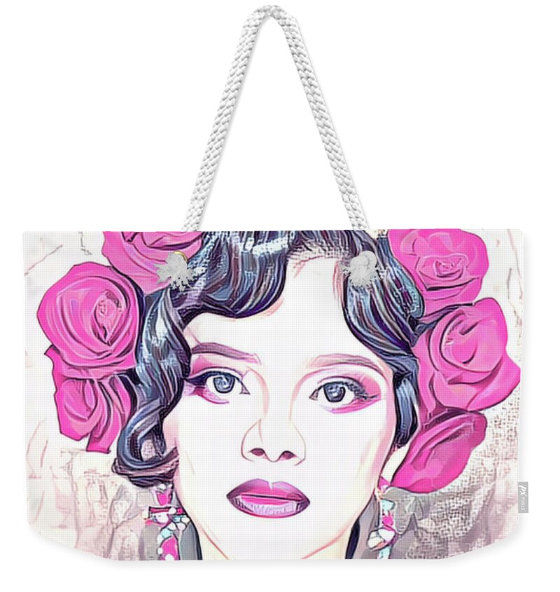 Beauty Weekender Tote Bag featuring the photograph Rose Pink Beauty by Jack Torcello