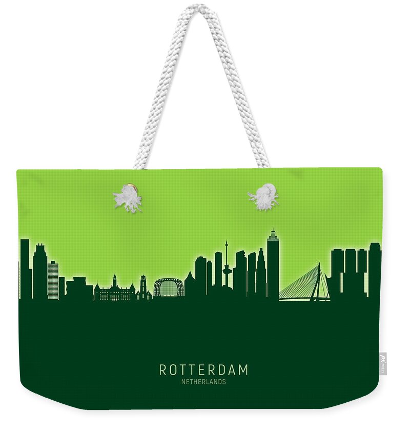 feedback opleiding Optimaal Rotterdam The Netherlands Skyline #16b Weekender Tote Bag by Michael  Tompsett - Michael Tompsett - Website