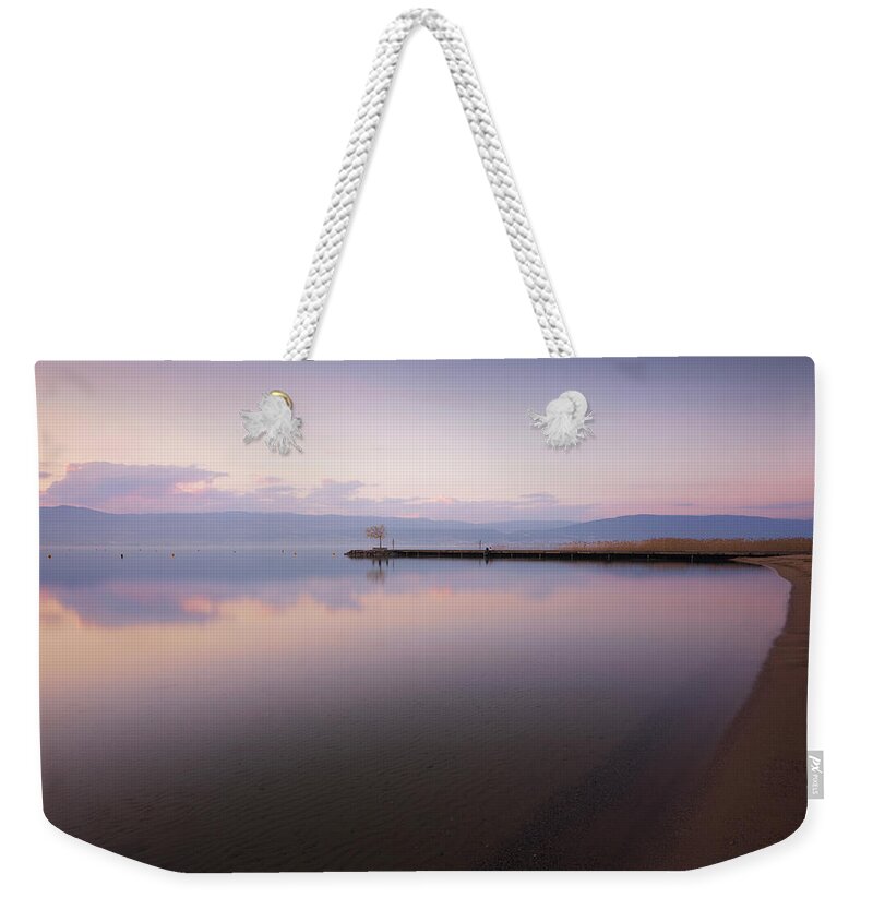 Jetty Weekender Tote Bag featuring the photograph Round the bend by Dominique Dubied