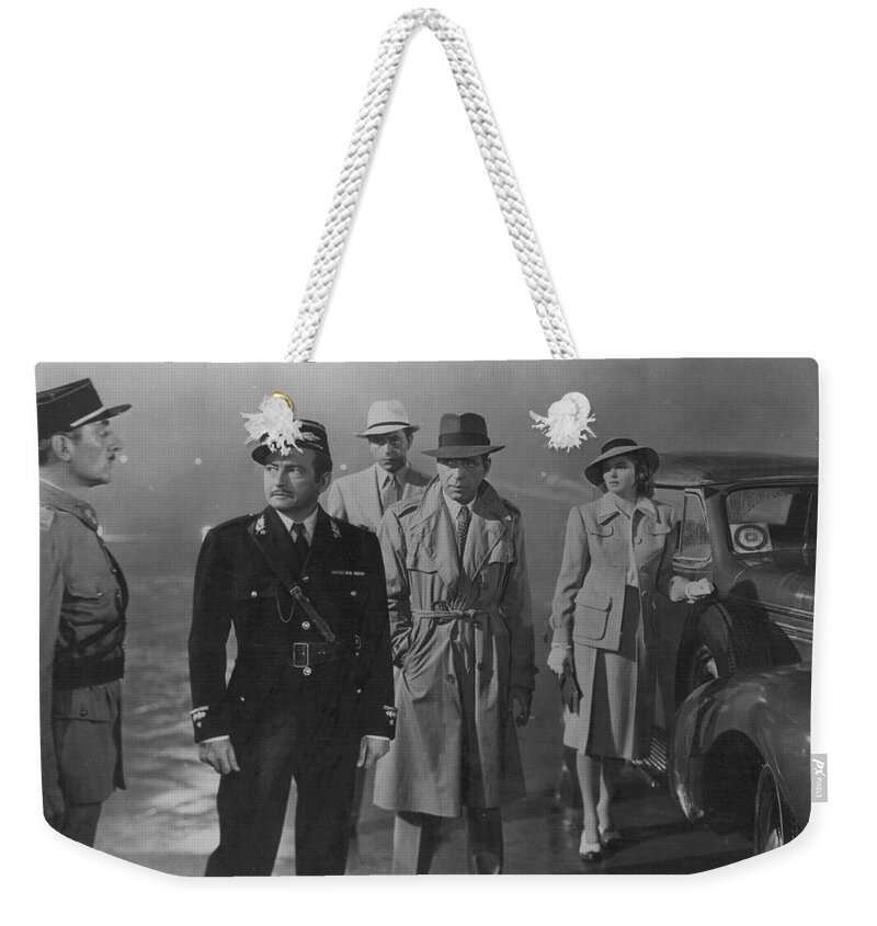 Humphrey Bogart Weekender Tote Bag featuring the photograph Round up the Usual Suspects - Casablanca by Doc Braham