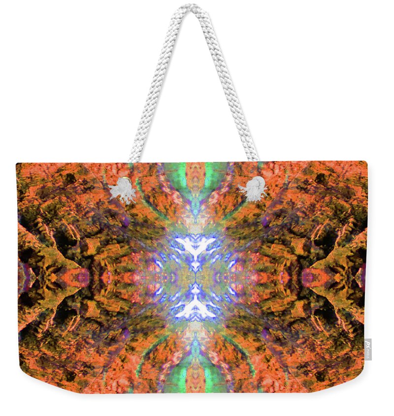 Abstract Weekender Tote Bag featuring the photograph Royal Tapestry by Randall Weidner