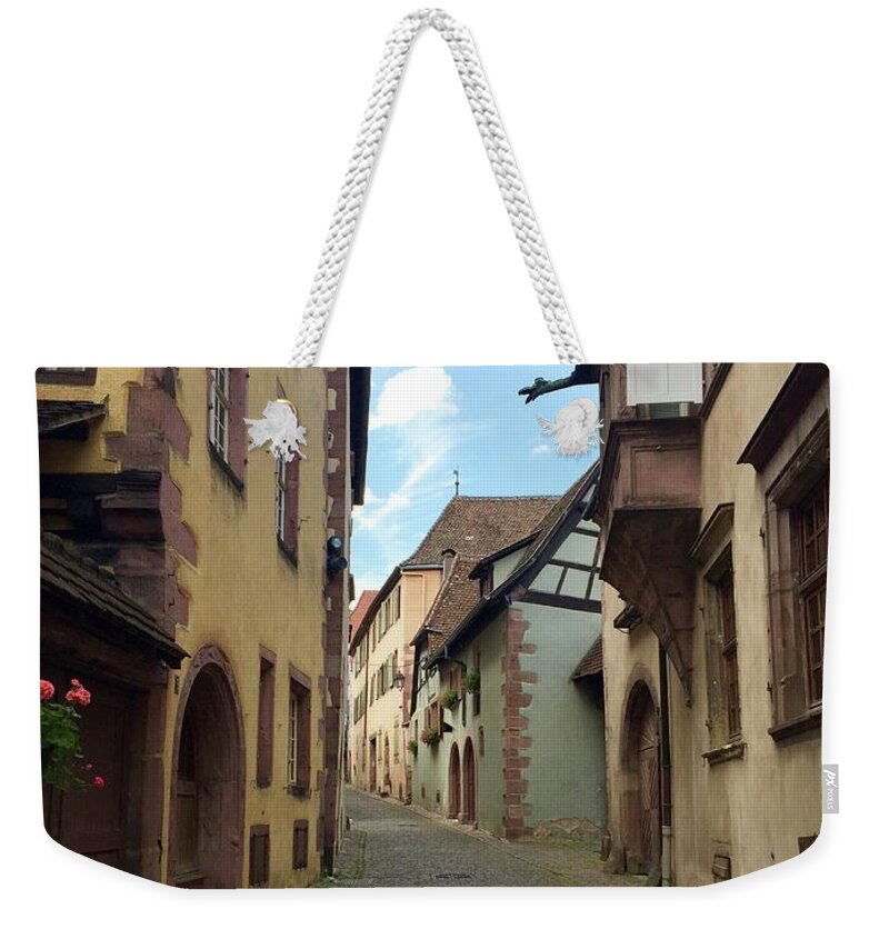 Rue Latérale Weekender Tote Bag featuring the photograph Rue Laterale by Flavia Westerwelle