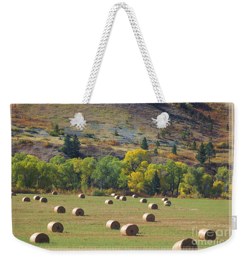 Rural Weekender Tote Bag featuring the photograph Rural Autumn by Kae Cheatham