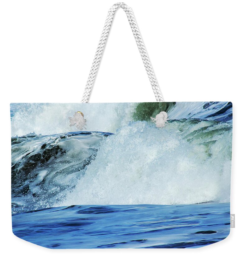 Seascape Weekender Tote Bag featuring the photograph Rush to Shore by Ruth Crofts Photography
