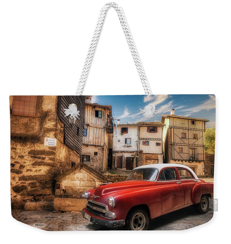 In The Square Weekender Tote Bag featuring the photograph Rustic City Fathers by Micah Offman