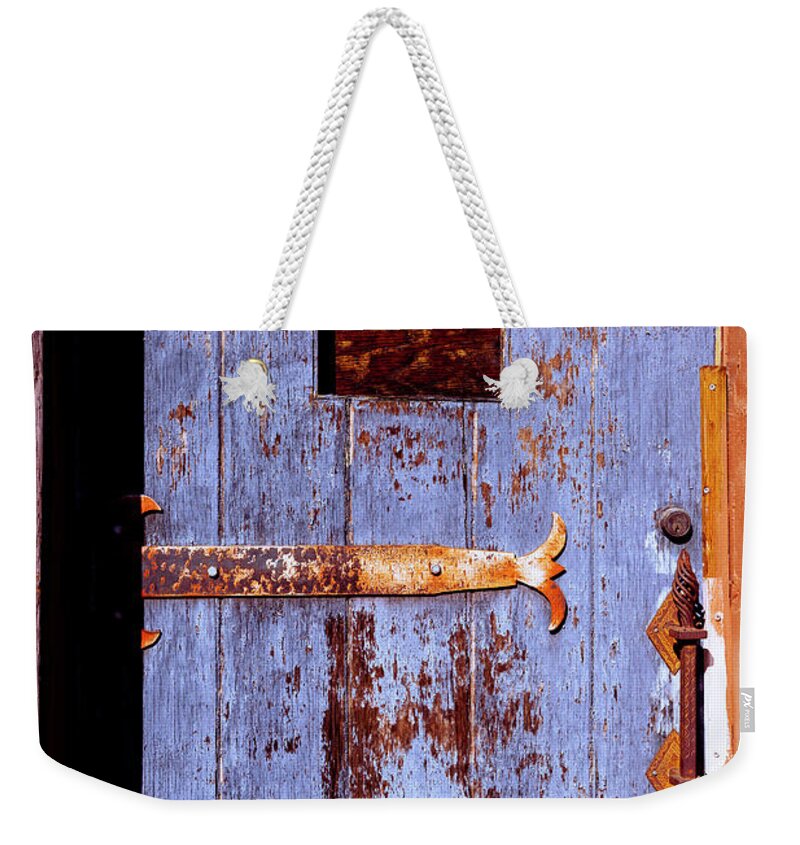 Architecture Weekender Tote Bag featuring the photograph Rustic Doors Windows Palm Springs 0395-100 by Amyn Nasser
