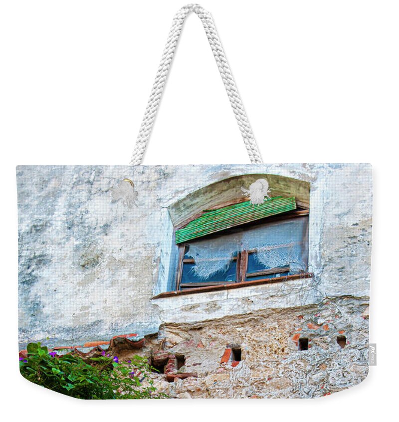 Window Weekender Tote Bag featuring the photograph Rustic Windowscape by Denise Strahm